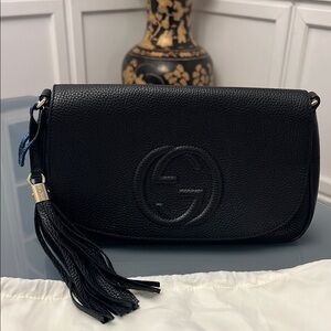 Gucci Black Leather Soho Crossbody